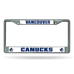 Vancouver Canucks Standard Chrome Frame with Plastic Inserts 12" x 6" Car/Truck Auto Accessory
