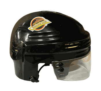 Vancouver Canucks T/B SportStar NHL Hockey Player Mini Helmet - Black