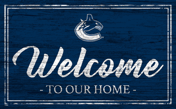 Vancouver Canucks Team Color Welcome 11x19 Sign