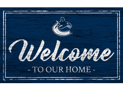 Vancouver Canucks Team Color Welcome 11x19 Sign