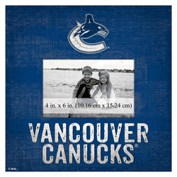 Vancouver Canucks Team Name 10"x10" Frame  Sign