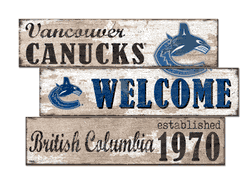 Vancouver Canucks Welcome 3 Plank