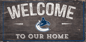Vancouver Canucks Welcome Distressed 6x12