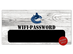 Vancouver Canucks Wifi Password 6x12 Sign