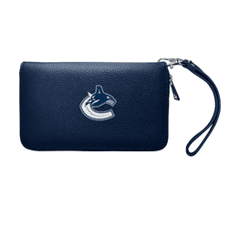 Vancouver Canucks Zip Organizer Wallet Pebble Navy