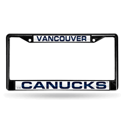 Vancouver Vancouver Canucks Black Laser Chrome Frame