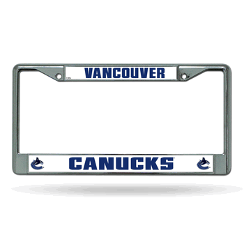 Vancouver Canucks Standard Chrome Frame with Plastic Inserts 12