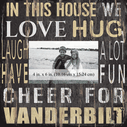 Vanderbilt Commodores 10x10 In This House Frame