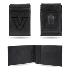 Vanderbilt Commodores Brown Laser Engraved Front Pocket Wallet