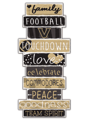 Vanderbilt Commodores Celebrations Stack 24" Sign