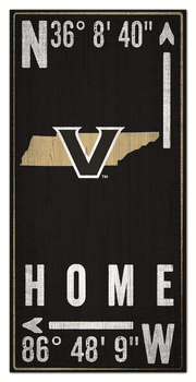 Vanderbilt Commodores Coordinate 6x12 Sign