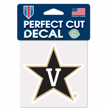 Vanderbilt Commodores Decal 4x4 Perfect Cut Color