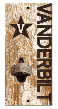 Vanderbilt Commodores Distressed Bottle Opener