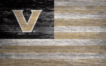 Vanderbilt Commodores Distressed Flag 11x19