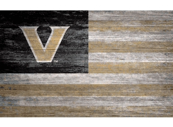Vanderbilt Commodores Distressed Flag 11x19