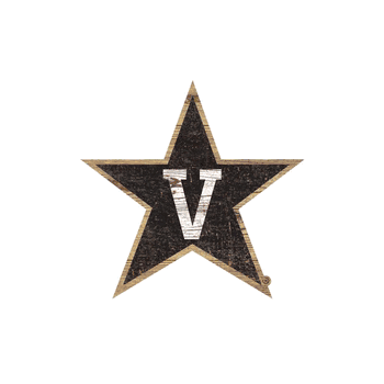 Vanderbilt Commodores Distressed Logo Cutout Sign