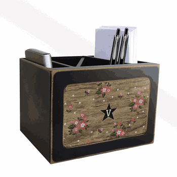 Vanderbilt Commodores Floral Desktop Organizer