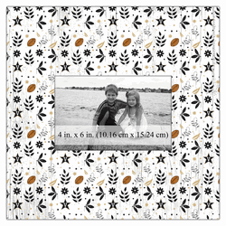 Vanderbilt Commodores Floral Pattern 10x10 Frame
