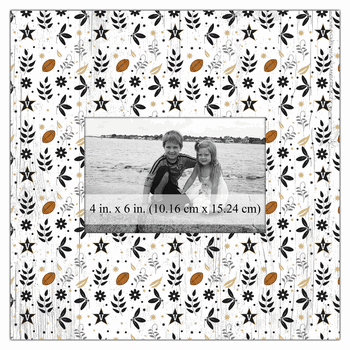 Vanderbilt Commodores Floral Pattern 10x10 Frame