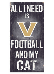 Vanderbilt Commodores Football and My Cat 6x12 Sign