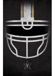 Vanderbilt Commodores Ghost Helmet 17x26