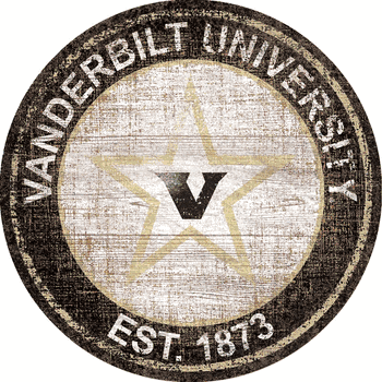 Vanderbilt Commodores Heritage Logo Round Sign