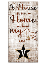 Vanderbilt Commodores House is Not a Home 6x12 Sign