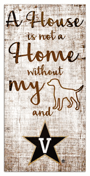 Vanderbilt Commodores House is Not a Home 6x12 Sign