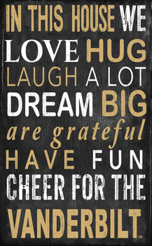 Vanderbilt Commodores In This House Sign