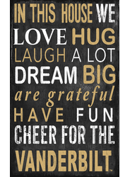 Vanderbilt Commodores In This House Sign