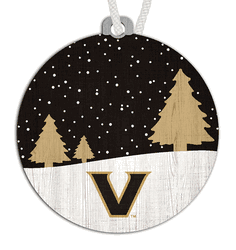 Vanderbilt Commodores Snow Scene Ornament