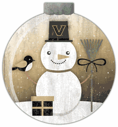 Vanderbilt Commodores Snowglobe 12in Wall Art