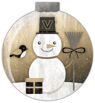 Vanderbilt Commodores Snowglobe 12in Wall Art