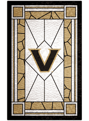Vanderbilt Commodores Stained Glass 11x19 Wood Sign