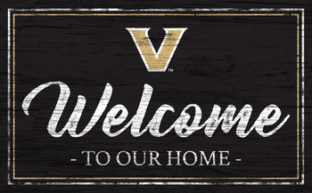 Vanderbilt Commodores Team Color Welcome 11x19 Sign
