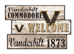 Vanderbilt Commodores Welcome 3 Plank