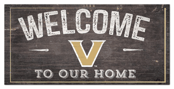Vanderbilt Commodores Welcome Distressed 6 x 12