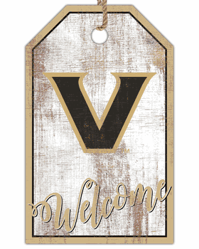 Vanderbilt Commodores Welcome Team Tag 11x19 Sign
