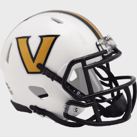 Vanderbilt Commodores White Mini Speed Football Helmet