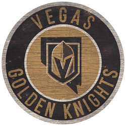 Vegas Golden Knights 12in. Circle w/State Sign