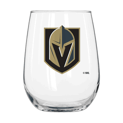Vegas Golden Knights 16oz Satin Etch Curved Beverage Glass