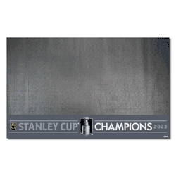 Vegas Golden Knights 2023 Stanley Cup Champions Vinyl Grill Mat - 26in. x 42in.