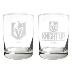 Vegas Golden Knights 2pc Rocks Glass Set