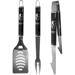 Vegas Golden Knights 3 pc Steel BBQ Set in Black