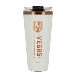 Vegas Golden Knights 32oz Crme and Copper Big Slim Tumbler with Straw
