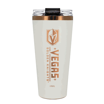Vegas Golden Knights 32oz Crme and Copper Big Slim Tumbler with Straw
