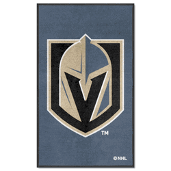 Vegas Golden Knights 3X5 High-Traffic Mat with Durable Rubber Backing - Portrait Orientation