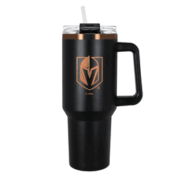 Vegas Golden Knights 40oz Black and Copper Colossus Travel Mug with Straw