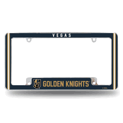 Vegas Golden Knights Alternate Design All Over Chrome Frame