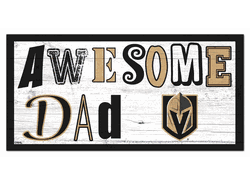 Vegas Golden Knights Awesome Dad 6x12 Sign